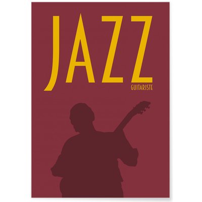 Poster Jazz Guitariste L'AFFICHERIE