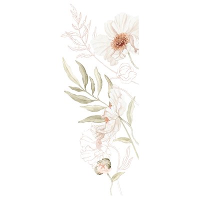 Grand sticker fleurs de coquelicot POPPIES LILIPINSO