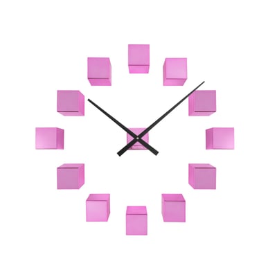 Horloge Murale Plastique DIY CUBIC METALLIC KARLSSON