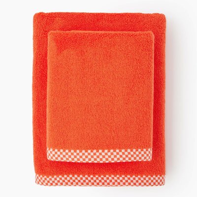 Lot drap de bain et serviette unie, 70x130cm et 50x90cm, 100% coton bio GOTS MONOPRIX