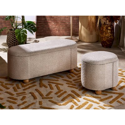 Fauteuil lounge  tissu doux et pieds métal RECOLLECTION