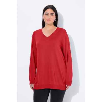 Pull V, maille fine, manches longues ULLA POPKEN
