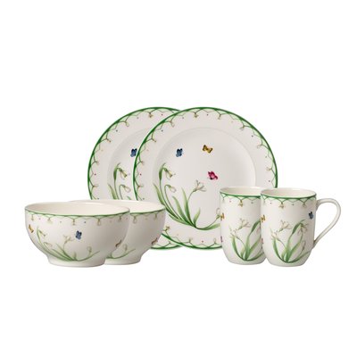 Ens. Pr Petit-Déjeuner, 12 P, Pr 4 Pers. COLOURFUL SPRING VILLEROY & BOCH