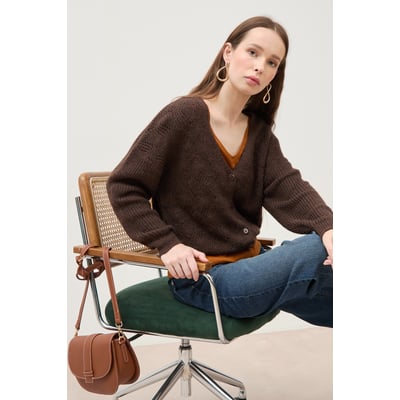 Gilet manches longues col v BONOBO