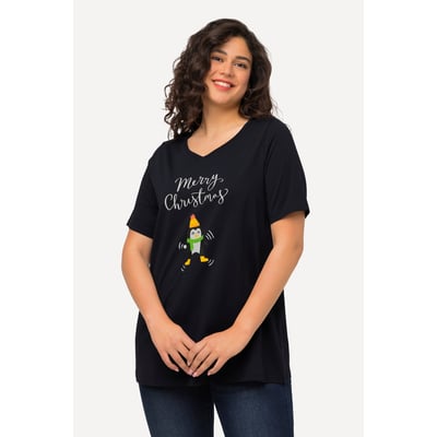 T-shirt de Noël à manches courtes et col ULLA POPKEN