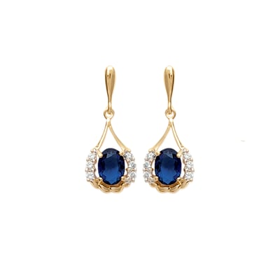 Boucles d'oreilles saphir véritable DAXON