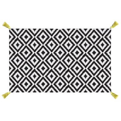 Tapis de bain "Graphisme et Pompons" GELCO
