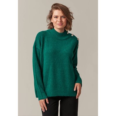 Pull col roule vert femme La Redoute