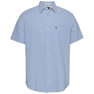 Chemisette droite coton lin TOMMY JEANS