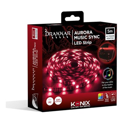 Ruban LED DRAKKAR AURORA MUSIC LED STRIP 5M KONIX