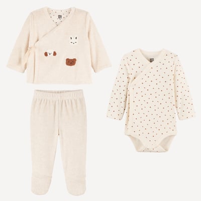 3-Piece Matching Newborn Outfit LA REDOUTE COLLECTIONS