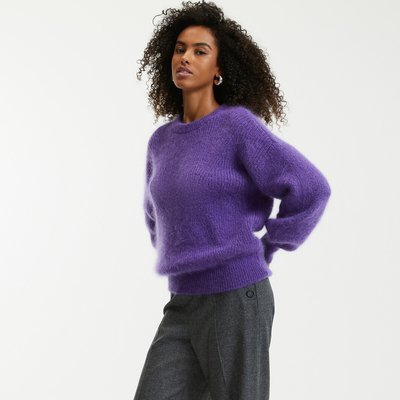 Pullover mit rundem Ausschnitt, Wollmix LA REDOUTE COLLECTIONS