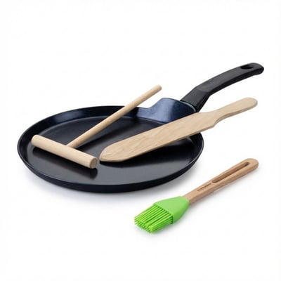 Set de 1 Poêle 26 cm avec 3 ustensiles de cuisine BRANDAO FACKELMANN
