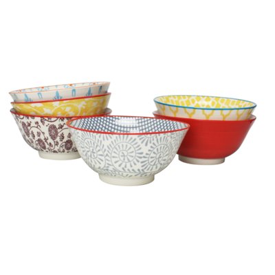 Lot de 6 grands bols design 1, SABAE ARTIME