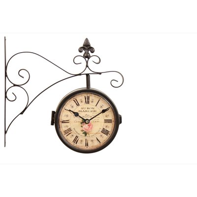 Horloge de gare ancienne double face au bon DECORATION D’AUTREFOIS