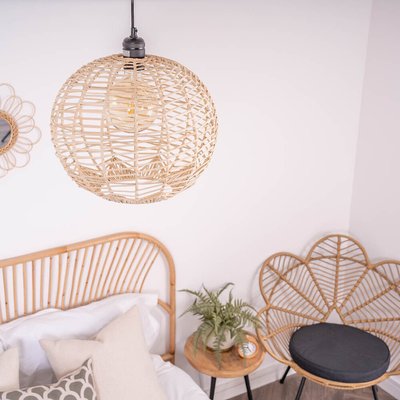 Natural Rattan Sphere Pendant Shade SO'HOME