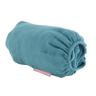Drap-housse lange coton bio UNI LITTLE CREVETTE