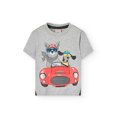 T-shirt à manches courtes avec dessin frontal BOBOLI