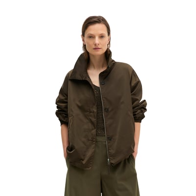 Long-Blouson loose en sergé de polyester Shiny recyclé MARC O'POLO