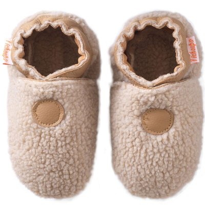 Chaussons bébé cuir souple Bouclettes TICHOUPS