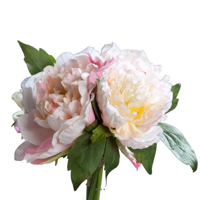Bouquet de 3 Pivoines Rose epanouies artifici ARTIFICIELLES
