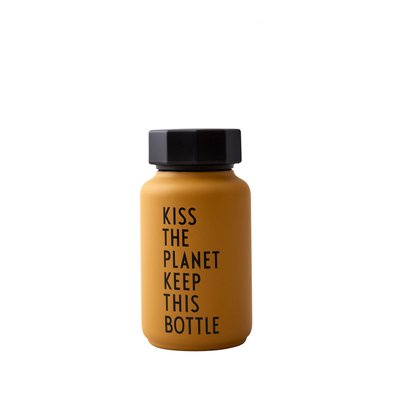 Bouteille Thermos Moutarde Kiss The Planet 0,33 Litre DESIGN LETTERS