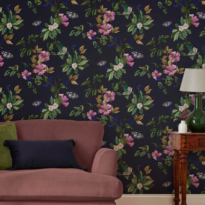 Papier peint Bouquets de fleurs une nuit d'été JOULES