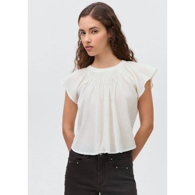 Blouse plis coton MANGO TEEN