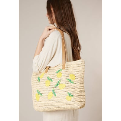 Sac cabas souple en fibre naturelle tressée MANON DEELUXE