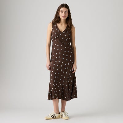 Robe midi sans manches col V, imprimé fleurs LEVI'S