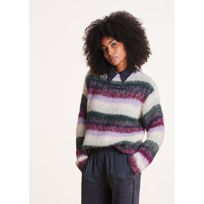 Pull ample à larges rayures LA FEE MARABOUTEE