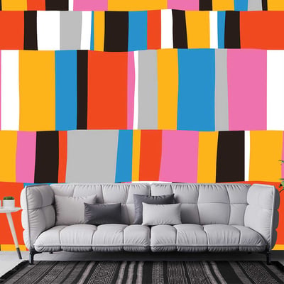 Papier peint rectangle HEXOA