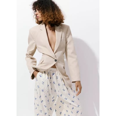 Pantalon bouffant imprimé à fleurs MANGO