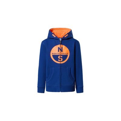 Sweat à capuche zippé avec maxi logo NORTH SAILS