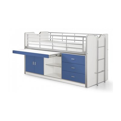 Lit Combiné Bureau Bonny Bleu VIPACK