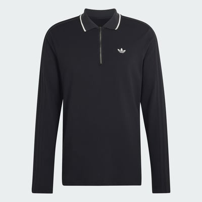 Polo Manches Longues Côtelé Façonné 3 Bandes Polo Manches Longues Côtelé Façonné 3 Bandes adidas Originals