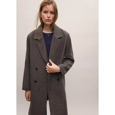 Manteau en laine à double boutonnage MANGO TEEN