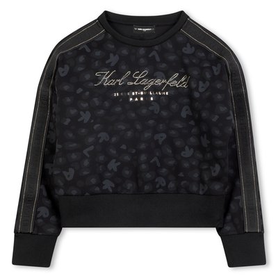 Sweat-shirt en double jersey KARL LAGERFELD KIDS