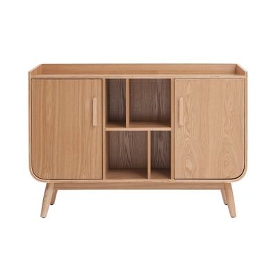 Buffet scandinave en bois 2 portes L122 cm HALLEN MILIBOO