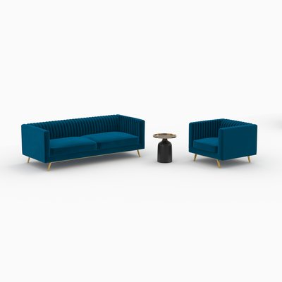 Ensemble canapé, fauteuil et table basse 4 places - GATSBY RENDEZ-VOUS DÉCO