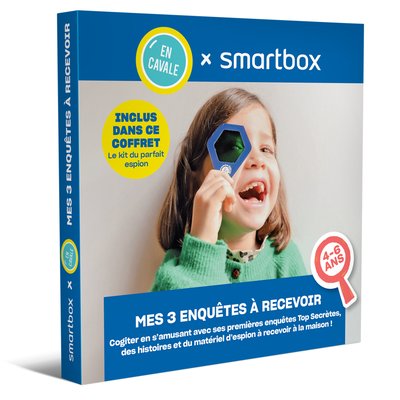 3 enquêtes pour un enfant de 4 à 6 ans à recevoir à la maison- SMARTBOX - Coffret Cadeau Multi-thèmes SMARTBOX