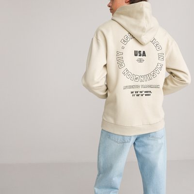 Sweat à capuche oversize en molleton LA REDOUTE COLLECTIONS