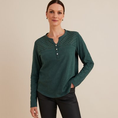 Camiseta verde oscuro mujer La Redoute