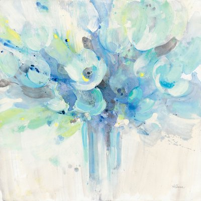 Décoration murale fleurs Bouquet bleu HEXOA