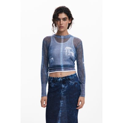Pull effet denim DESIGUAL