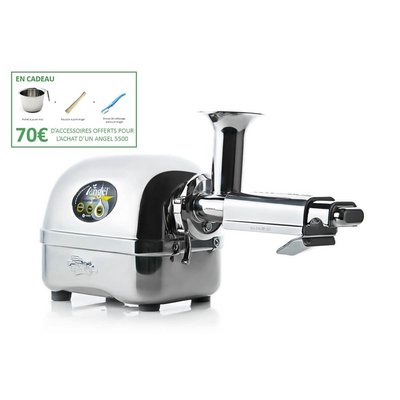 Pack promo Angel 5500 + Accessoires - Extracteur De Jus Horizontal ANGEL