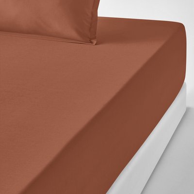 Drap housse percale coton, bonnet 35cm, Scenario LA REDOUTE INTERIEURS