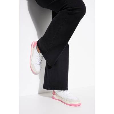 Sneakers en cuir , pied large ULLA POPKEN