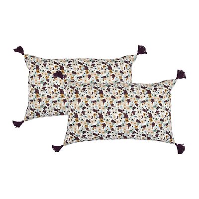 Lot de 2 housses de coussin coton LIBERTY FEBRONIE