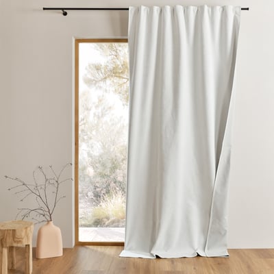 Rideau 100% occultant thermique accroche 3-en-1 LUZ - QABANE HOME MAISON